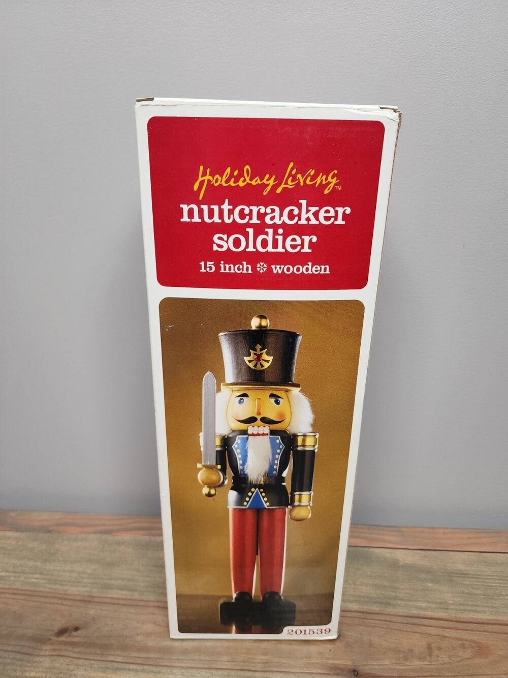 Holiday Living 15" Nutcracker Soldier Vtg Christmas Collectable W/ Box 201539
